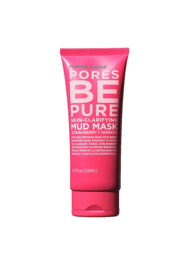 Pores Be Pure - Skin-Clarifying Mud Mask  Strawberry + Yarrow