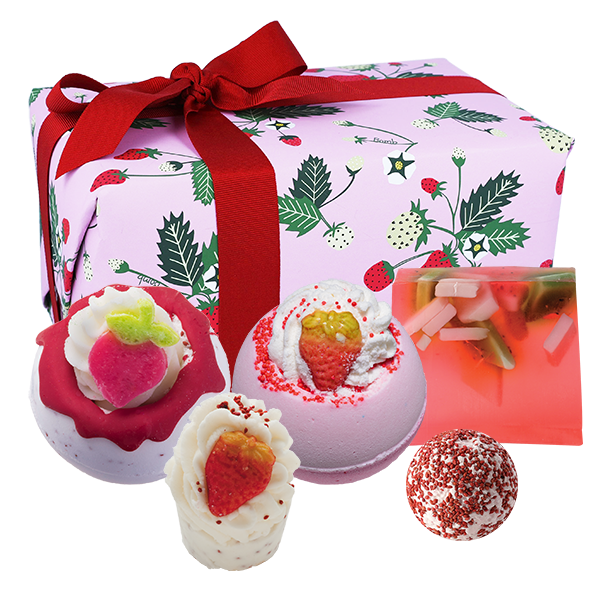 Gift Box Strawberry Feels Forever