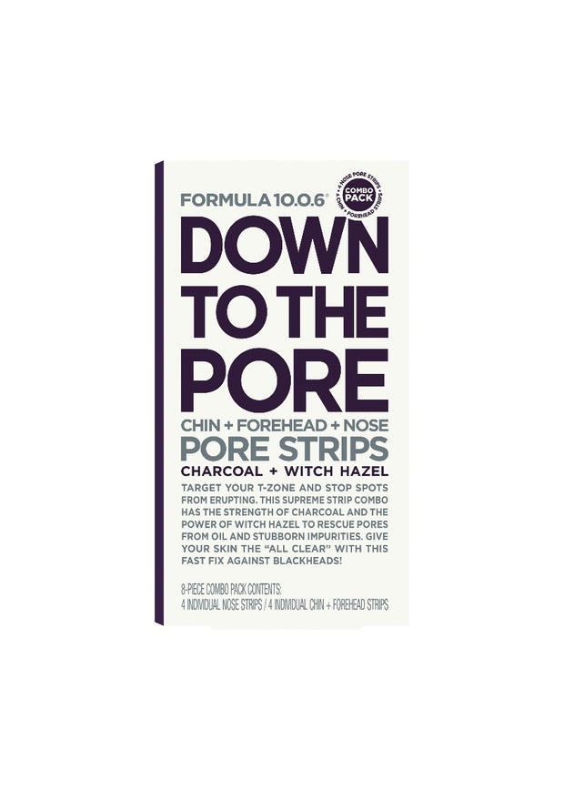 Down to the Pore - Chin + Forehead + Nose Pore Strips  Charcoal + Witch Hazel