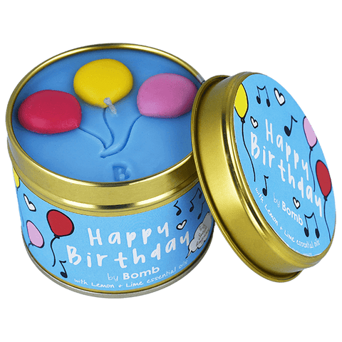 Tin Candle Happy Birthday