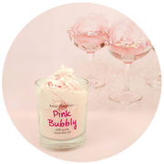 Candle Pink Bubbly - Wunderoom