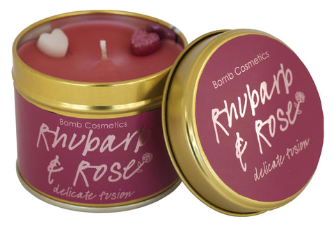 Tin Candle Rhubarb & Rose - Wunderoom
