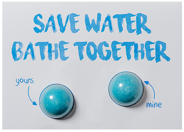 Blastercard Save Water, Bath Together Card - Wunderoom