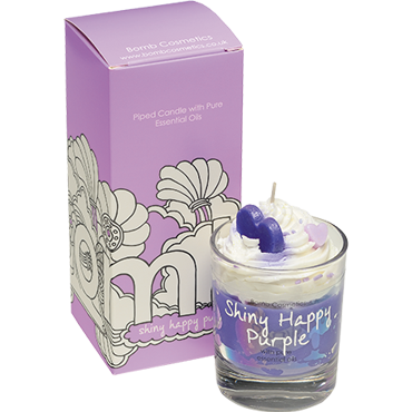 Candle Shiny Happy Purple - Wunderoom